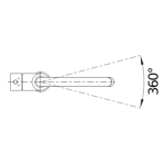 Blanco 517742 MIDA 高壓廚房混合水龍頭 (鍍鉻色)